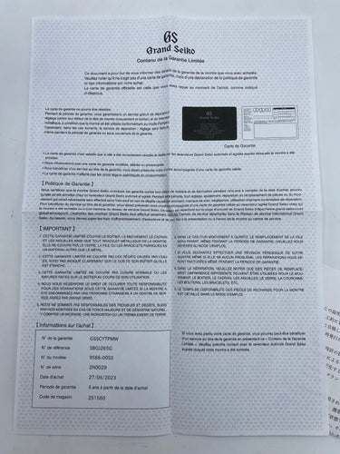 Montre GRAND SEIKO- Montre collection Héritage 58 Facettes 096422153745