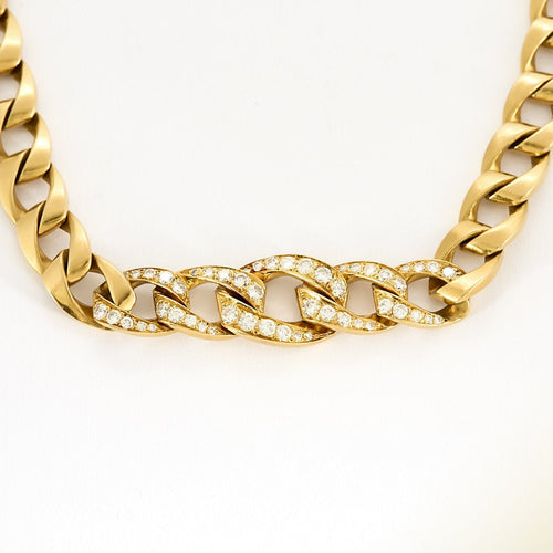 Boucles d'oreilles CARTIER x GEORGES LENFANT - BERGAME - Parure en or jaune et diamants 58 Facettes 58FC14