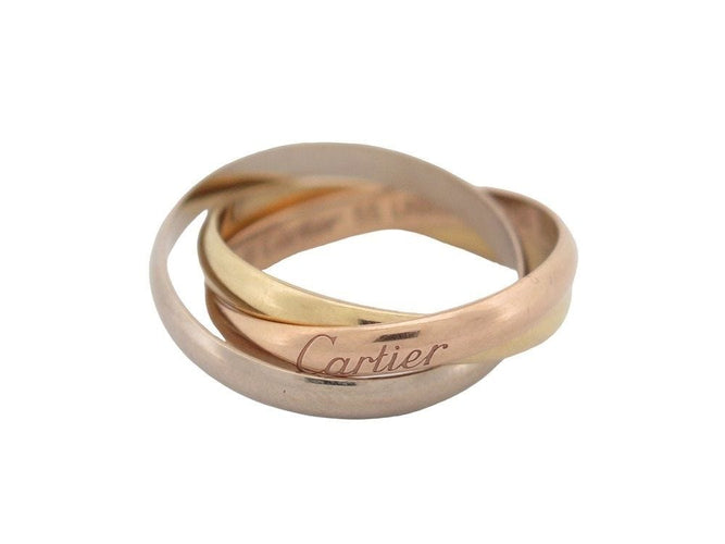 Bague 53 bague CARTIER trinity pm 3 ors 58 Facettes 258778