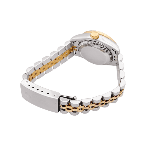 Montre Montre Rolex, "Oyster Perpetual Datejust", or jaune, acier, diamants. 58 Facettes 34641