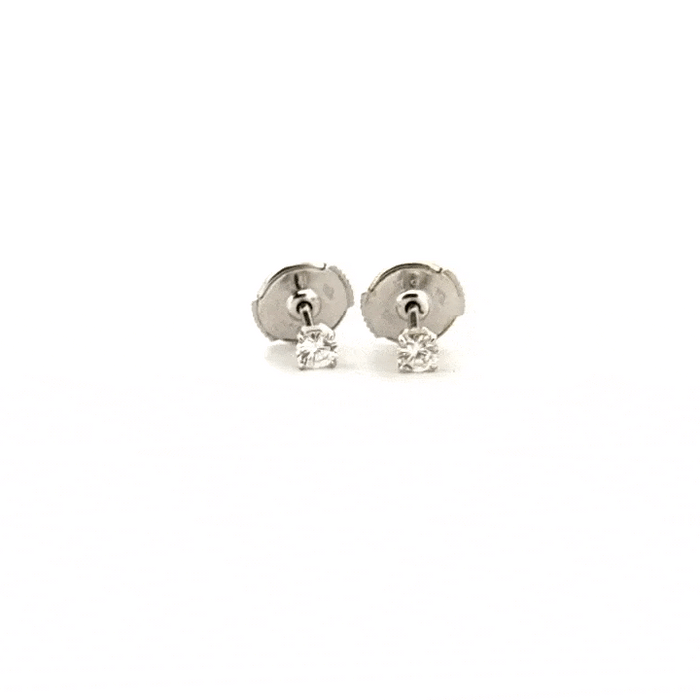 Boucles d'oreilles Puces D'oreilles or blanc et diamant 58 Facettes 2-BOC1-GS38462-2