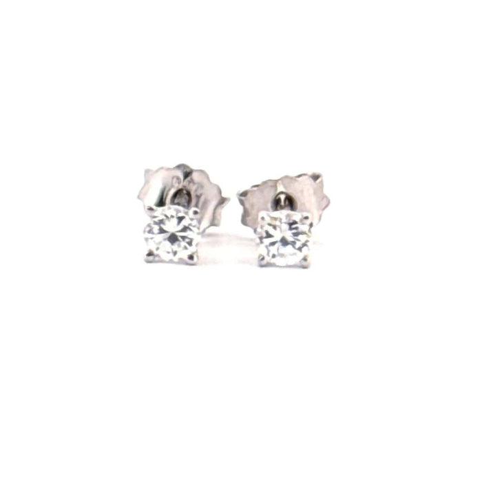 Boucles d'oreilles Puces d'oreilles Or Blanc Diamants 58 Facettes A2BO-GS28807