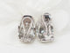 Boucles d'oreilles Boucles d'oreilles importantes en or blanc et pavage de diamants 58 Facettes 33113