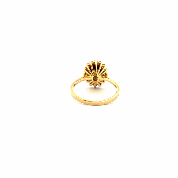 Bague 52 Bague Pompadour Or Jaune 18k Topaze & Diamants 58 Facettes 23-GS35447-2