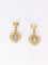 Boucles d'oreilles Boucles d'oreilles pendantes coeur or diamants et aigue-marine 58 Facettes J332