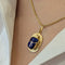 Pendentif Pendentif Scarabée en Or Jaune et Lapis-Lazuli 58 Facettes 32613