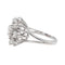 Bague 55.5 Bague Marguerite Or blanc Diamant 58 Facettes 3447716CN