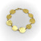 24K Gold Gurhan Lush Collection Hand-Hammered Disc Bracelet 58 Facettes A2006P
