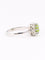 Bague 53 Bague péridot entourage diamants 58 Facettes 1174.6