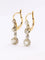 Boucles d'oreilles Dormeuses anciennes or jaune platine diamants Old Single Cut 58 Facettes 1019.1