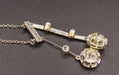 Collier Collier Négligé Or Jaune Platine Diamants 1920 58 Facettes A9063