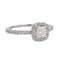 Bague 52 Messika Bague Solitaire M-love coussin Or blanc Diamant 58 Facettes 3298647CN