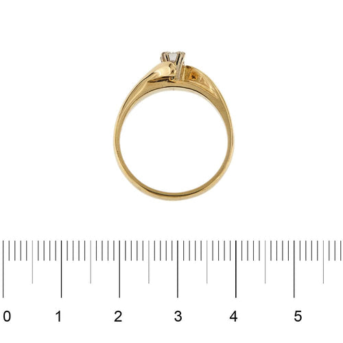 Bague Bague solitaire contrariée avec diamant 0,30 ct 58 Facettes 31425