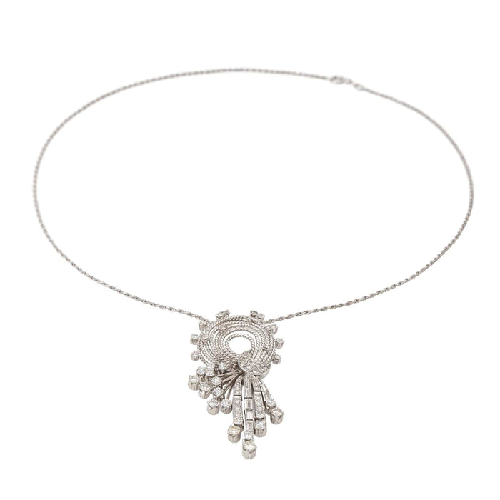 Collier Collier Or blanc Diamant 58 Facettes 3017708RV