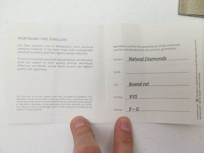 Bague 53 bague MONTBLANC 4810 small mb102493 53 diamants 0.64ct & or blanc 18k 58 Facettes 266404