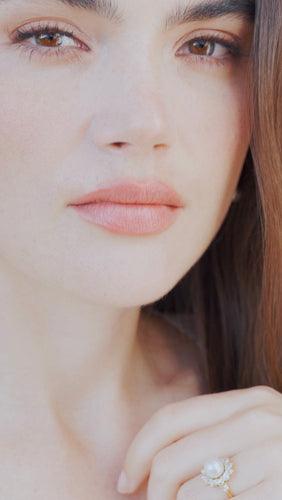 Bague Bague marguerite diamants et perle fine 58 Facettes