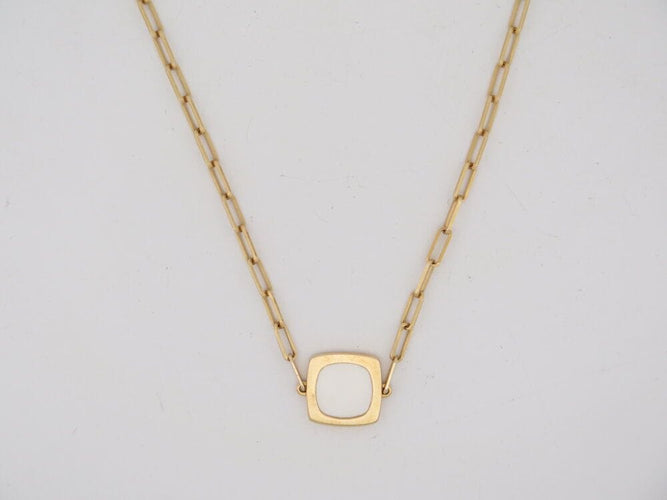 Collier collier DINH VAN impression nacre 40cm or jaune 58 Facettes 264913
