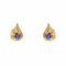 Boucles d'oreilles Boucles d'oreilles noeud saphirs diamants or jaune 58 Facettes 24-332B