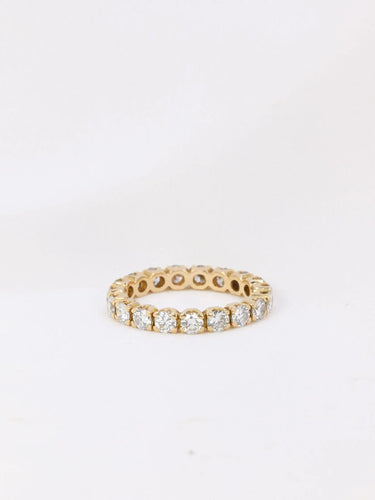 Bague 52 Alliance américaine or jaune diamants 1,9 ct 58 Facettes J73