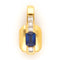Pendentif Pendentif en or jaune avec diamant et saphir 58 Facettes C4F28464A03C45D9A1A32AF713E1F1B6