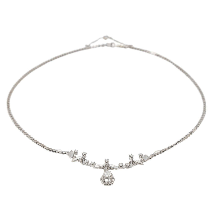 Collier Collier Feuille Or blanc Diamant 58 Facettes 3132893RV