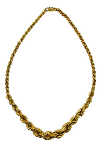 Collier Collier maille corde "CHINI BREV" or jaune 58 Facettes