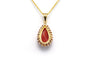 Pendentif Pendentif Années 70 or jaune, corail et diamants (+-0.44ct) 58 Facettes 22831