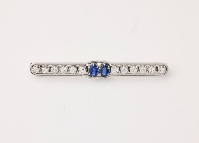 Broche Broche saphirs et diamants 58 Facettes