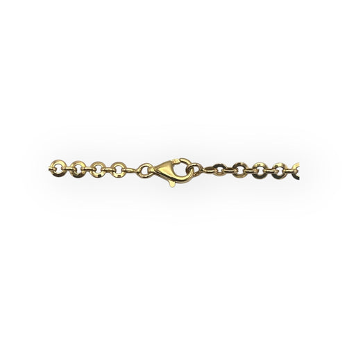 Collier Chaîne or jaune maille jaseron bombée 62 cm 58 Facettes 149062581