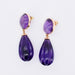 Boucles d'oreilles Boucles d'oreilles or jaune et améthystes 58 Facettes 101