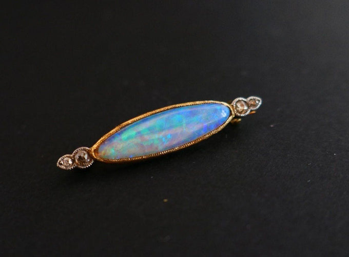 Broche Broche Opale et Diamants 58 Facettes