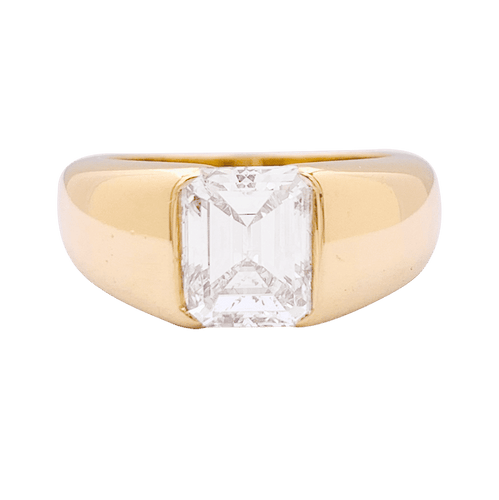 Bague 51 Bague Cartier or jaune, diamant 2,05 carats. 58 Facettes 34146