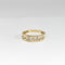 Bague 55 Bague demi-alliance en or jaune et diamants 58 Facettes 32650