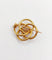 Broche Broche fleur art nouveau en or 18k et diamant taille rose 58 Facettes A06423