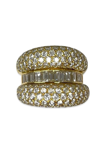 Bague 52 Bague or jaune et diamants 5 ct 58 Facettes 73401