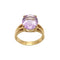 Bague 57 Bague or jaune et améthyste 58 Facettes
