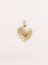 Pendentif Médaille amour Augis coeur strié Plus qu'hier moins que demain or jaune rubis 58 Facettes J493
