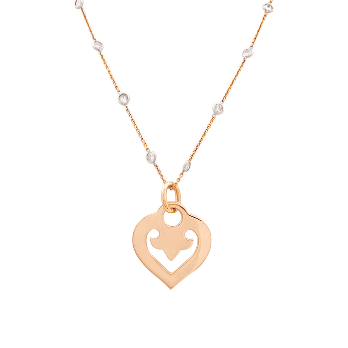 Pendentif O.J.Perrin, "Coeur Légendes", or jaune. 58 Facettes 34193