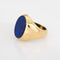 Bague 52 CARTIER - Bague en or jaune des années 70 Larter & Sons Lapis Lazuli Signet 58 Facettes G13985