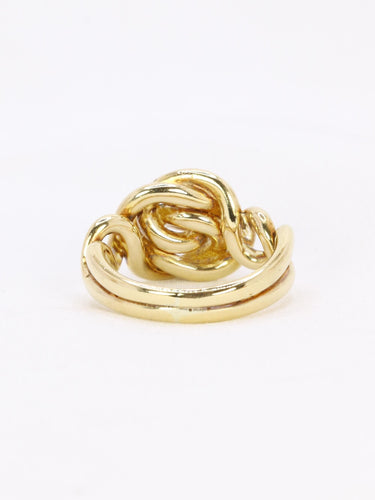 Bague 48 Bague noeud vintage or jaune 58 Facettes 1108.8