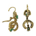 Boucles d'oreilles Boucles d'oreilles pendantes or jaune, émeraudes et diamants 58 Facettes G3647