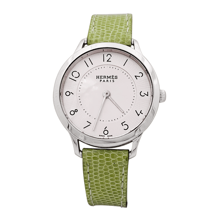 Montre Montre Hermès "Slim" acier. 58 Facettes 34127