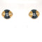 Boucles d'oreilles Boucles d'oreilles Bulgari en or jaune 18 carats avec diamants et hématite 58 Facettes