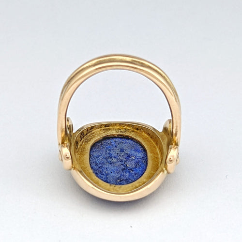 Bague 54 Bague en or jaune 18 carats et lapis-lazuli 58 Facettes 32615
