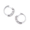 Boucles d'oreilles Paires de de demi créoles en diamant 58 Facettes 0
