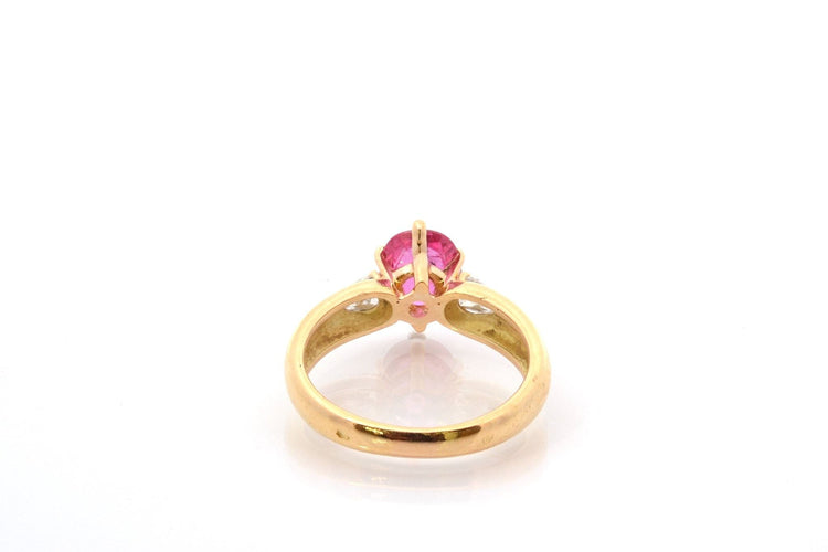 Bague 54.5 Bague d'occasion rubis de 1,67cts en or 18k 58 Facettes 27166-27136A