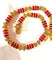 Bracelet Bracelet en or jaune, rubis calibrés et diamants 58 Facettes AB620