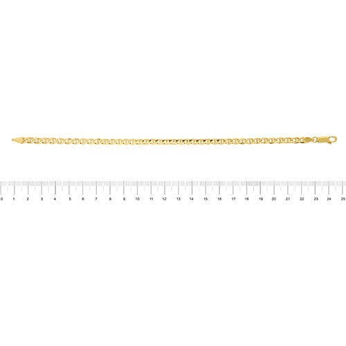 Bracelet Bracelet homme maille croix en or jaune 58 Facettes 30678