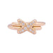 Bague 53 Bague Chaumet "Jeux de Liens" or rose et diamants. 58 Facettes 33956