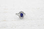Bague Bague Platine Saphir Diamants 58 Facettes 22801